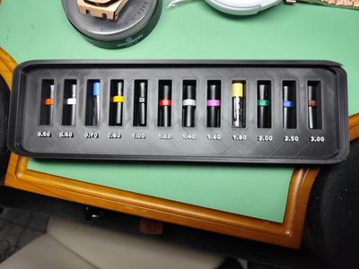 storage box for screwdriver bits with cover 
