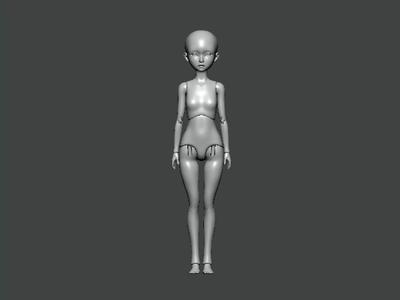 3D Model-ANATOMY0016 female figure