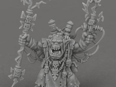 Ork Big Mek with Shokk Attack Gun