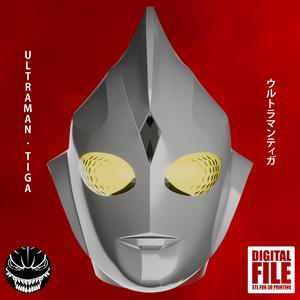 ULTRAMAN TIGA HELMET - ウルトラマンティガ - CLASSIC DESIGN 1996 - COSPLAY