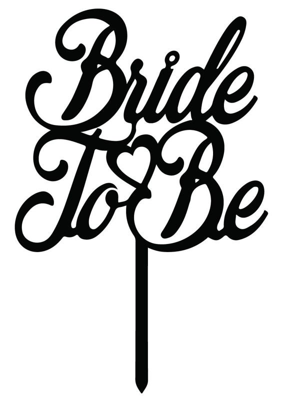 Bride to be Cake Topper