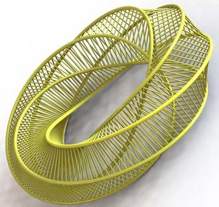 Mobius bracelet design five-pointed