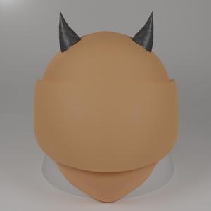 Horns for the motorcycle helmet