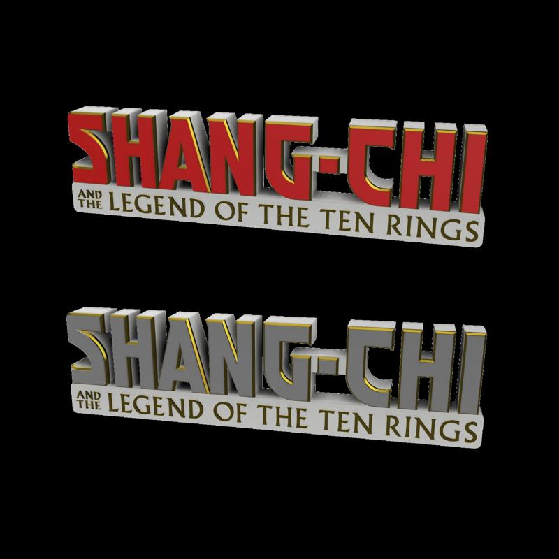 3D MULTICOLOR LOGO/SIGN - Shang-Chi and the Legend of the Ten Rings (3 Variations)