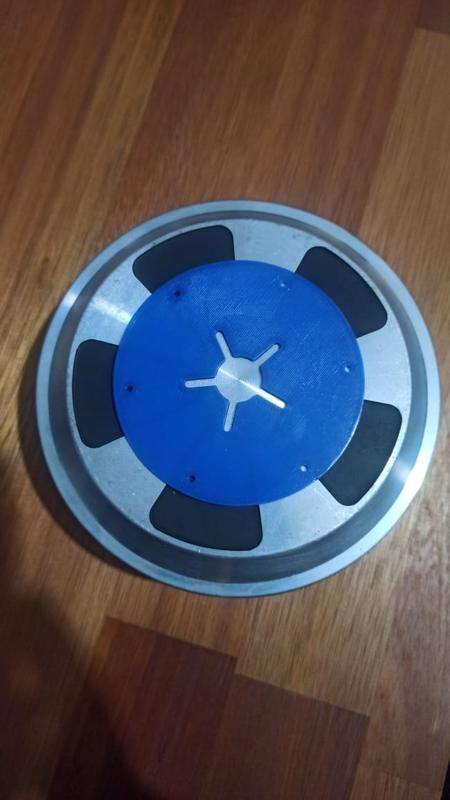 Jig for drilling holes in a 6.5 hoverboard motor