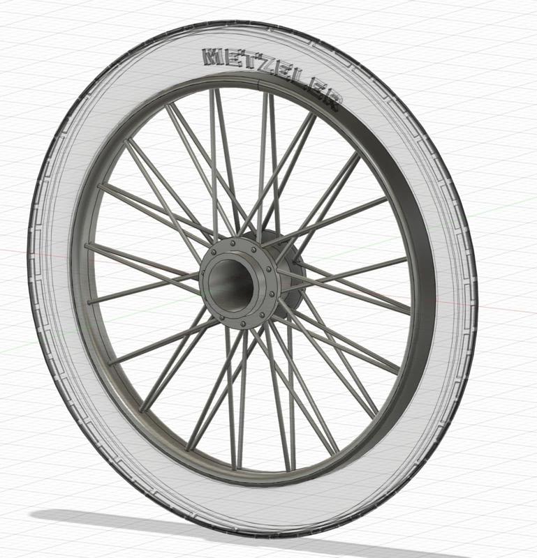 1/32 Spoked Wheels