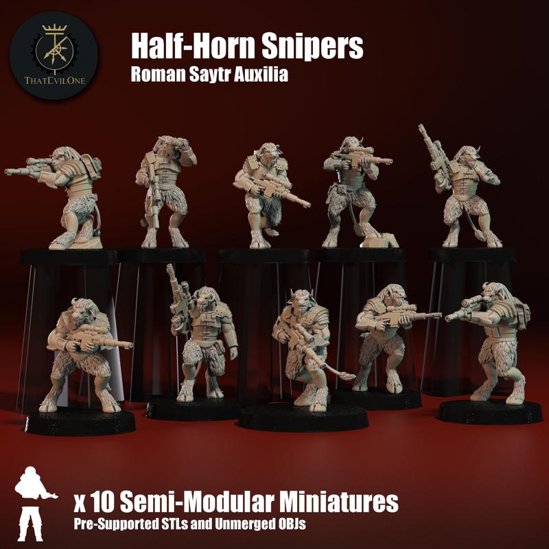 Roman Saytr Half-Horn Sniper Herd - Presupported