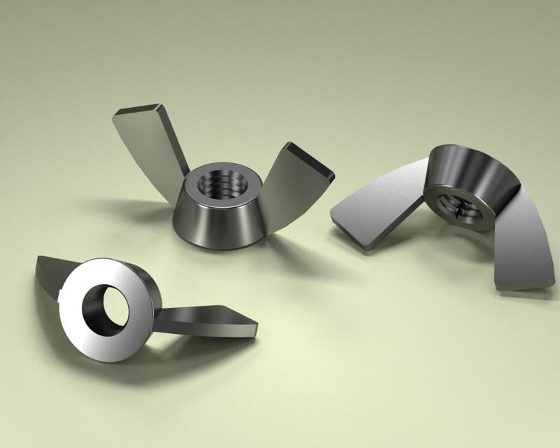 Wingnut M8 created in PARTsolutions