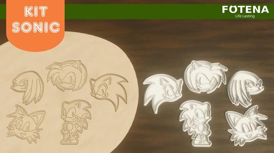 Sonic kit Cookie Cutters