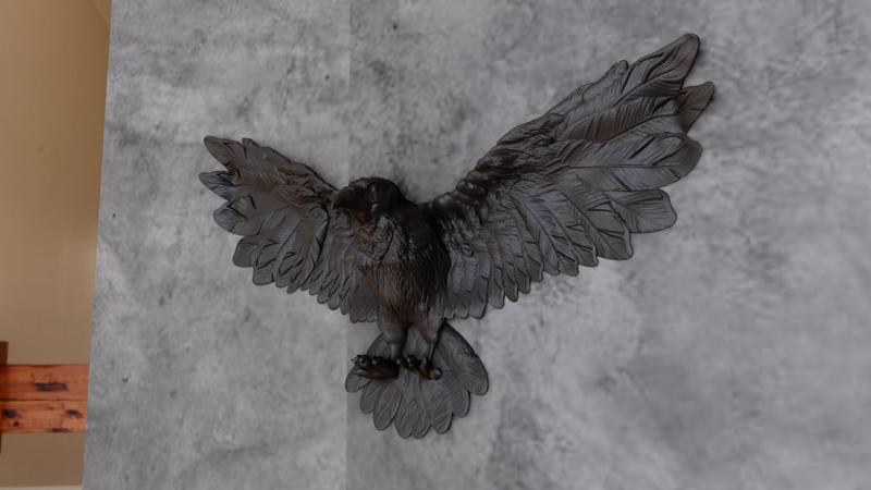 Raven wall decor flying stl