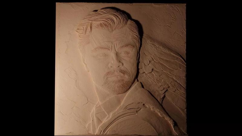 Leonardo DiCaprio CNC 3d Print High Relief Sand Casting