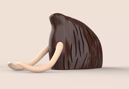 Mammoth minimal 3d print model