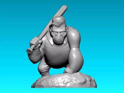 King kong baseball model - 3D print
