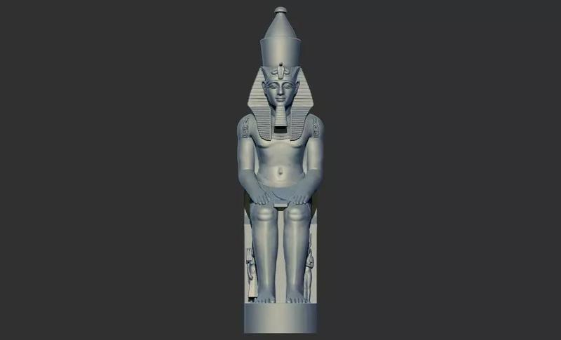 Egyptian King Ramses II statue 3d printable model