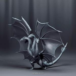 KING GHIDORAH - GODZILLA 3D PRINTING MODEL STL