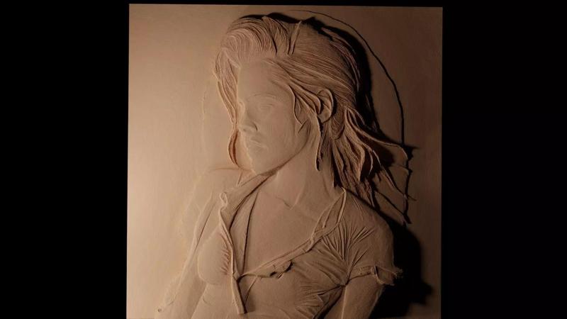 Kristen Stewart CNC 3d Print High Relief Sand Casting