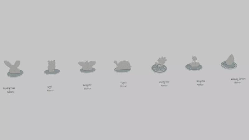 Kawaii Style Mini Pack Emoji Statues