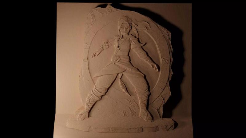 Korra CNC 3d Print High Relief Sand Casting