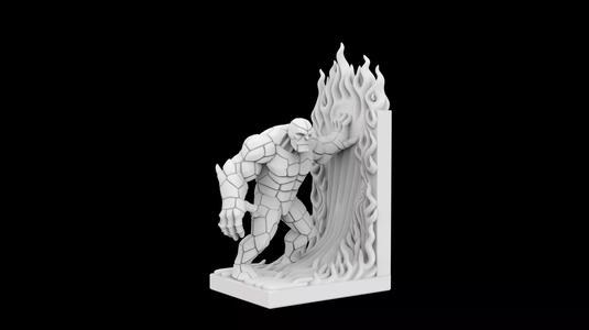 Lava Golem Bookend 3D Print Model