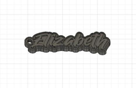 keychain name Elizabeth