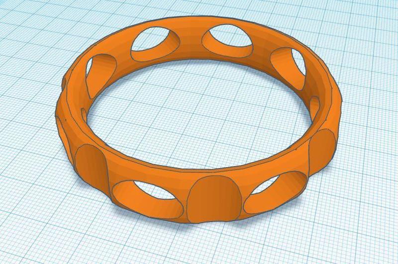 Pierced Bangle Bracelet