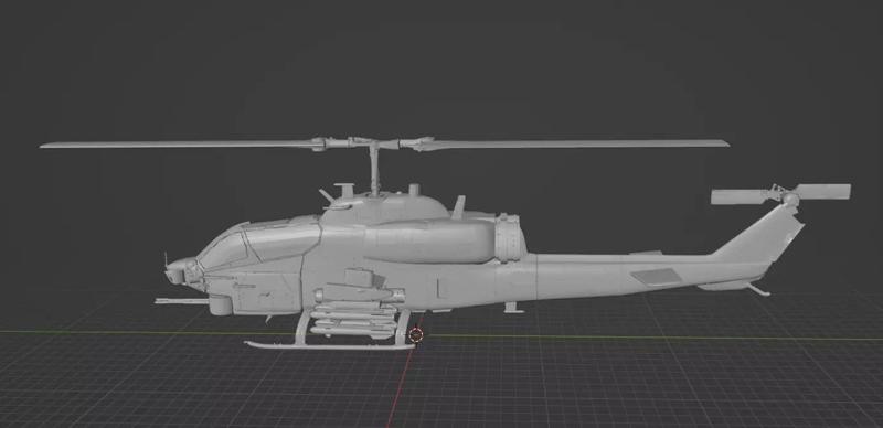 Helicopter ah1w