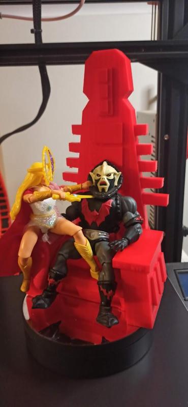 HORDAK- FULL THRONE ROOM -TRONO - FILMATION MODEL - for new hordak origins with cape
