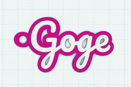 Fancy Keychain Name Tag - Goge