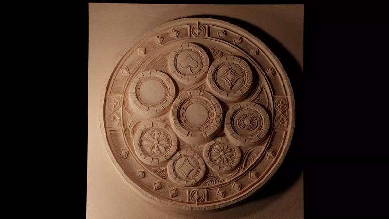 Poker Chips CNC 3d Print High Relief Sand Casting