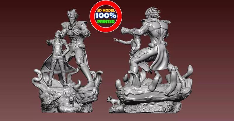 JOJO and Star platium - Bizarre Adventure - 3d model - 3d print