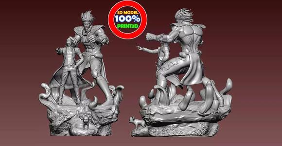 JOJO and Star platium - Bizarre Adventure - 3d model - 3d print
