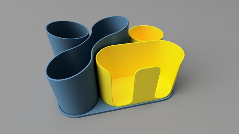 Storage box for bathroom essentials, cotton pads and swabs