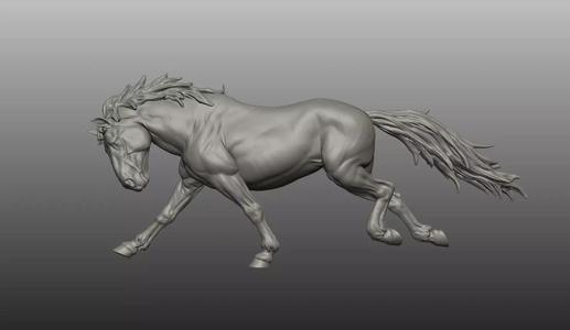 Horse pose 03