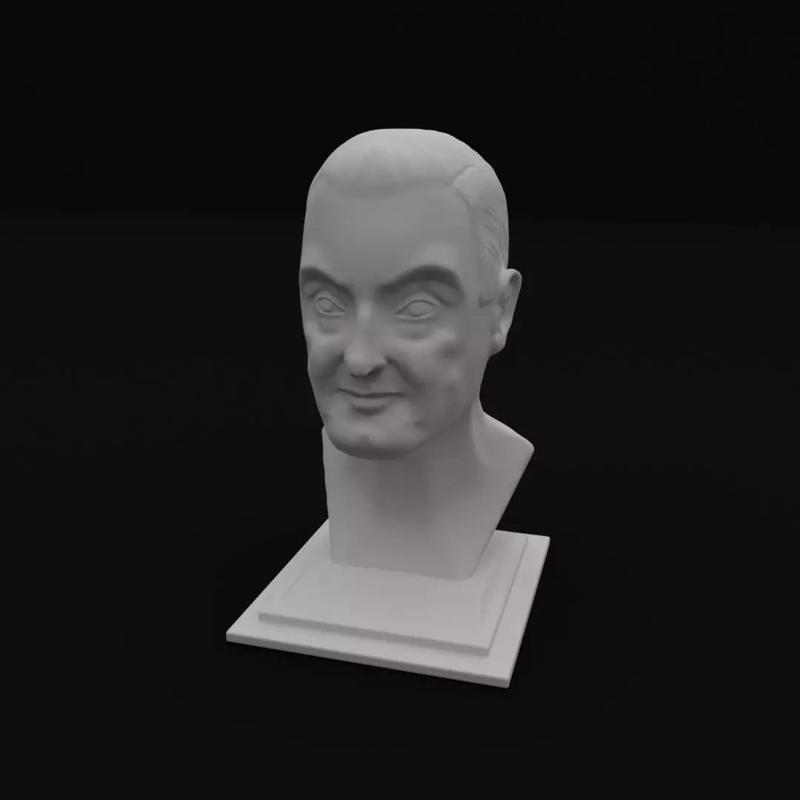 Antonio de Curtis sculpt - Printable bust