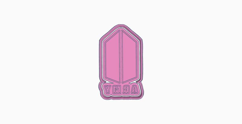 KPOP BTS LOGO ARMY COOKIE CUTTER