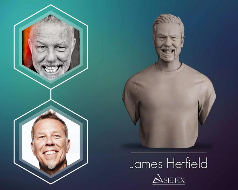 James Hetfield  Bust sculpture