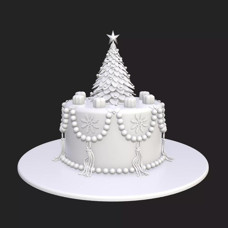 Christmas Tree Cake