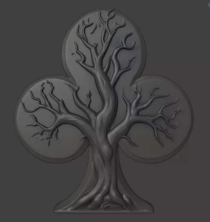 Tree Within a Spade Symbol