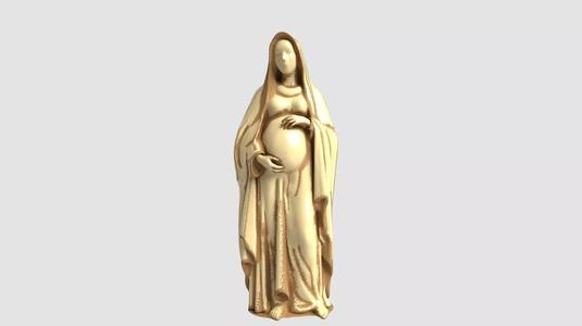 Pregnant Virgin Mary Statue