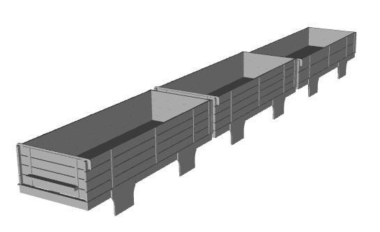 Rye and Camber Tramways Open Wagon 1/87 scale