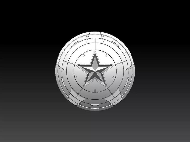 Captain America Shield STL 3D Files 3D print model