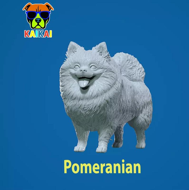 Pomeranian dog - German Toy Spitz Dog - 3D print