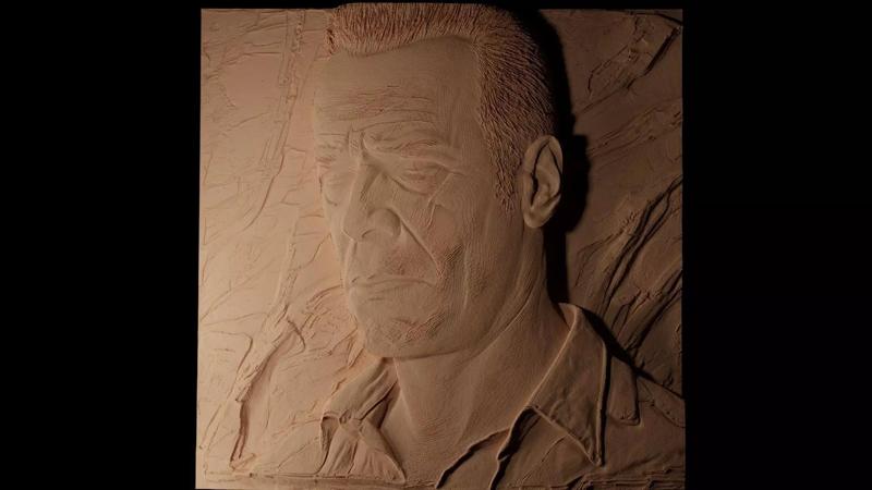 John McClane Die Hard CNC 3d Print High Relief Sand Casting