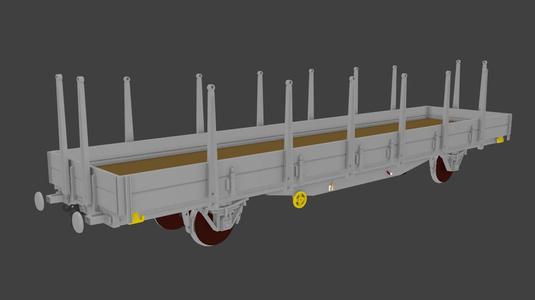 Track 2/II 64mm Waggon AddOn stake wagon Ks 1:22,5