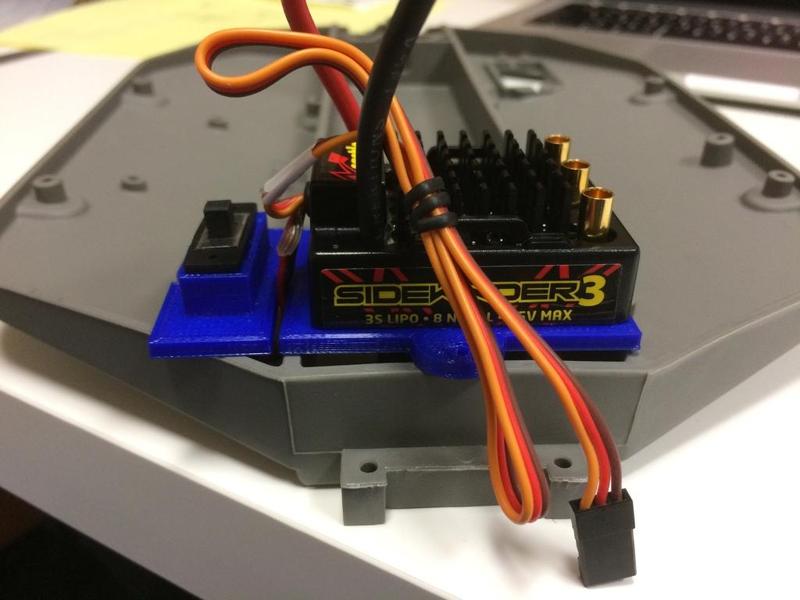 Castle Sidewinder SV3 ESC Mount for Traxxas Slash 2WD