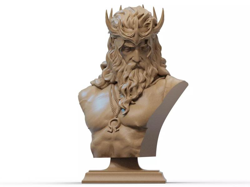 Hades Bust 3D Print