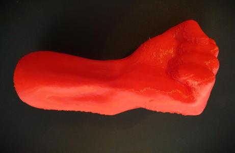 Left fist made of TPU as grip padding