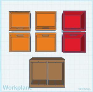 Storage shelf & drawers