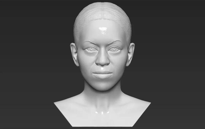 Michelle Obama bust 3D printing ready stl obj formats