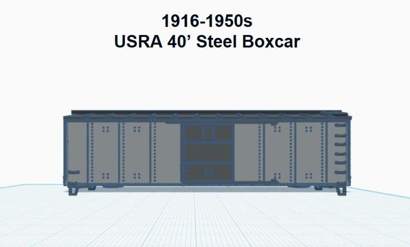 USRA 40' Steel Boxcar (HO SCALE)